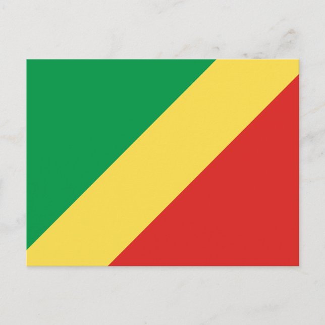 Republic of the Congo Flag Postcard (Front)