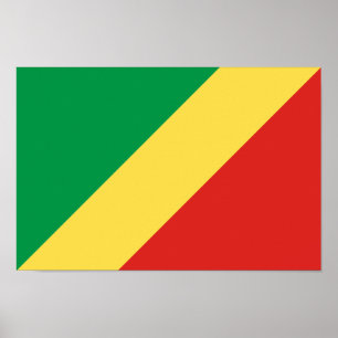 Republic of the Congo Flag Poster