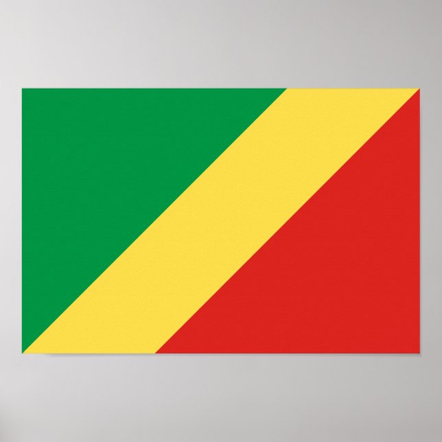 Republic of the Congo Flag Poster (Front)