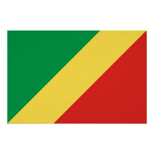 Republic of the Congo Flag Poster