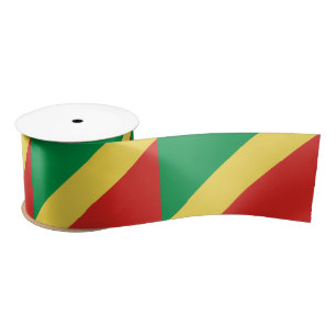 Republic of the Congo Flag Satin Ribbon
