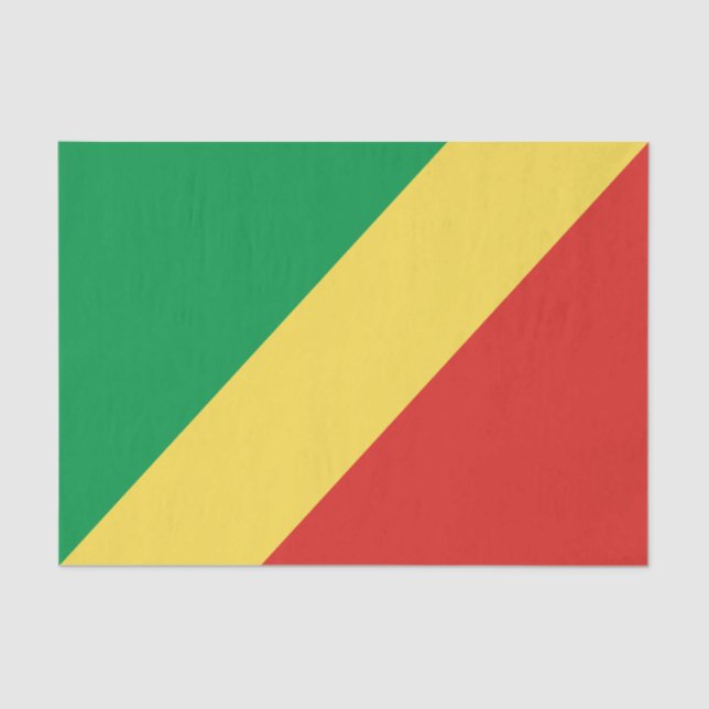Republic of the Congo Flag Tissue Paper (Front)