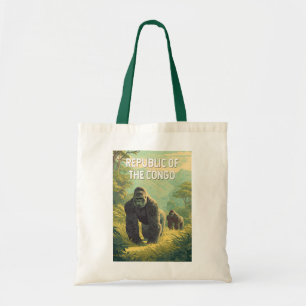 Republic of the Congo Illustration Travel Art Tote Bag