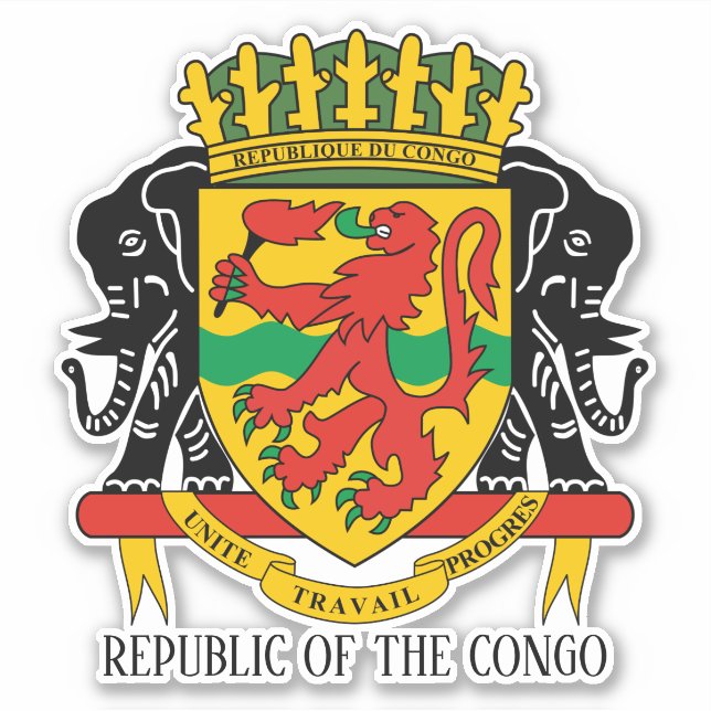 Republic of the Congo National Coat Of Arms (Front)
