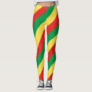 Republic of the Congo National Flag Colours Leggin Leggings
