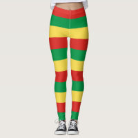 Republic of the Congo National Flag Colours Leggin