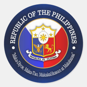 Republic of the Philippines Classic Round Sticker