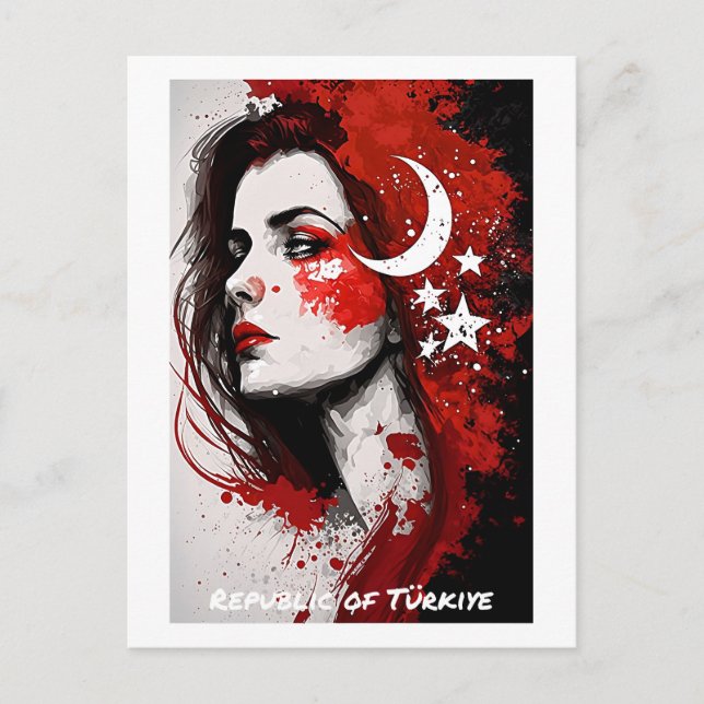 Republic of Türkiye Postcard - World of Women (Front)