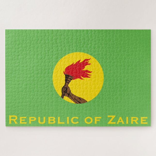 Republic of Zaire Flag  Jigsaw Puzzle (Horizontal)