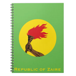 Republic of Zaire Flag  Notebook