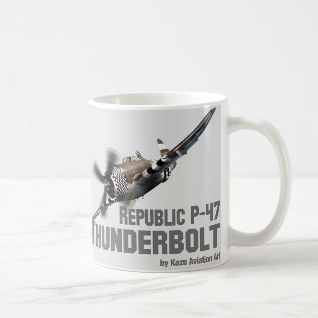 Republic P-47 Thunderbolt　サンダーボルト Coffee Mug (Right)