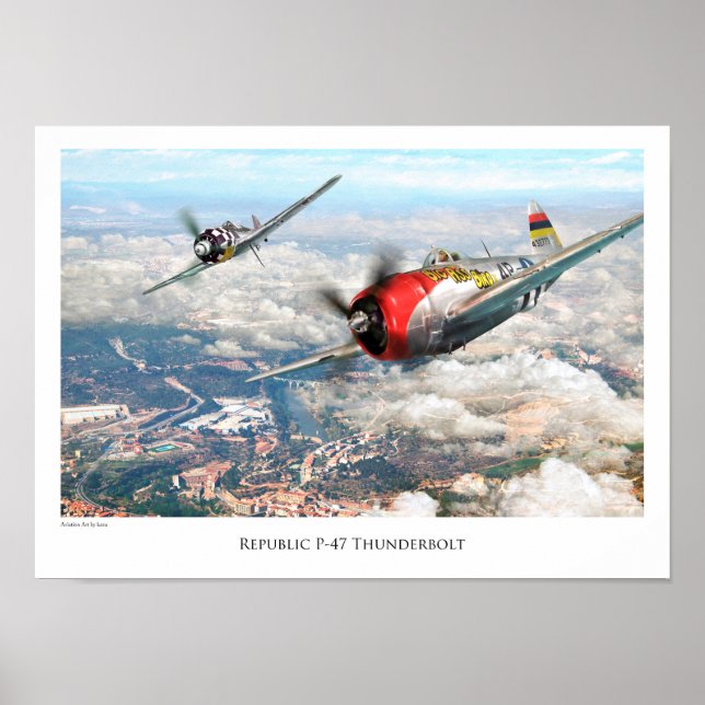 Republic P-47 Thunderbolt Poster (Front)