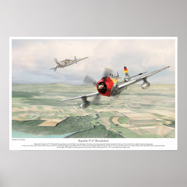 Republic P-47 Thunderbolt Poster (Front)