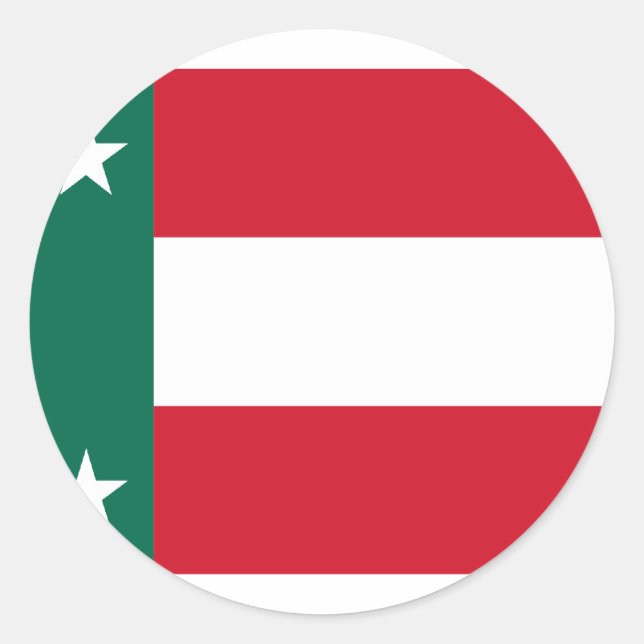 Republic Yucatan, Mexico Classic Round Sticker (Front)