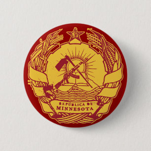 Republica de Minnesota 6 Cm Round Badge