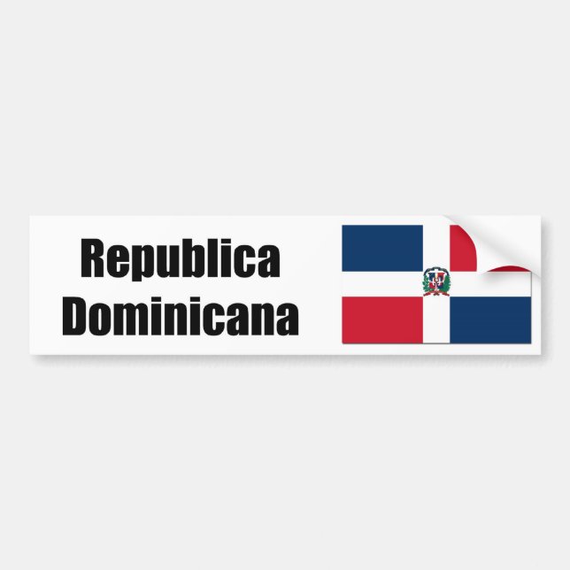 Republica Domincana D.R> flag Bumper Sticker (Front)