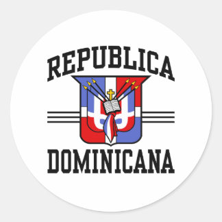 Republica Dominicana Classic Round Sticker