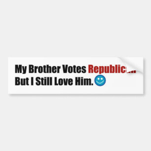 Republican Brother Bumper Sticker