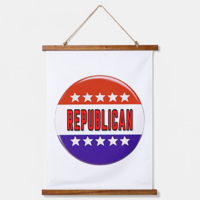 Republican Button Hanging Tapestry (Front)