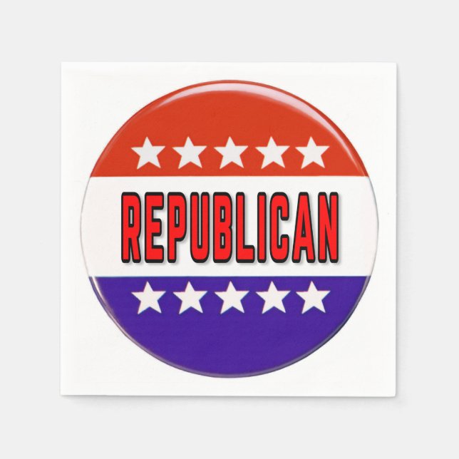 Republican Button Napkin (Front)