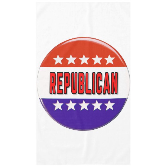 Republican Button Tablecloth (Front)