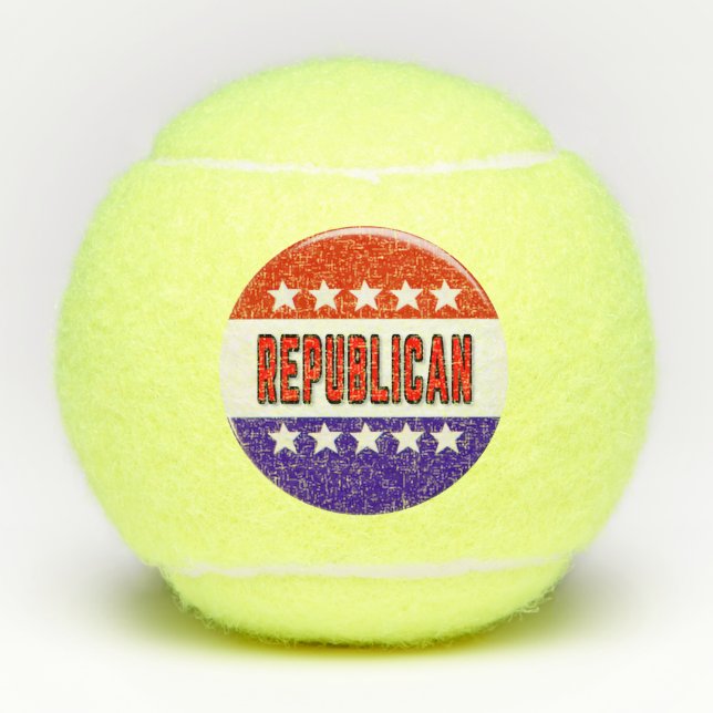 Republican Button Tennis Balls (Front)