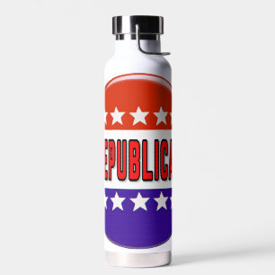 Republican Button Water Bottle