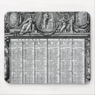 Republican calendar, 22nd September 1793 Mouse Mat