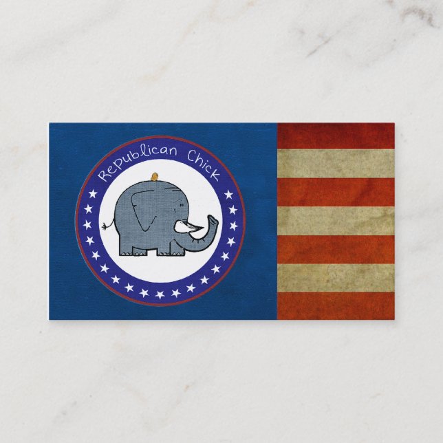 republican chick business card (Front)