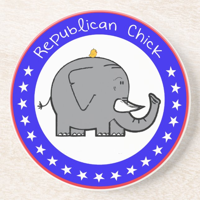 republican chick coaster (Front)