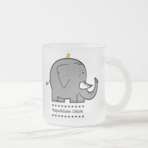 republican chick frosted mug