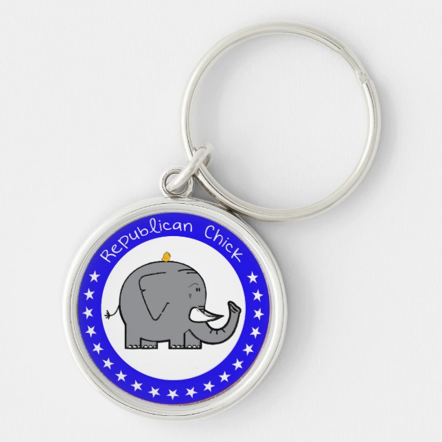 republican chick keychain (Front)