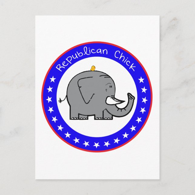republican chick postcard (Front)