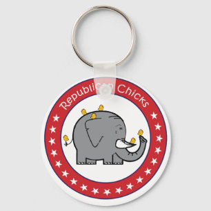 republican chicks key ring