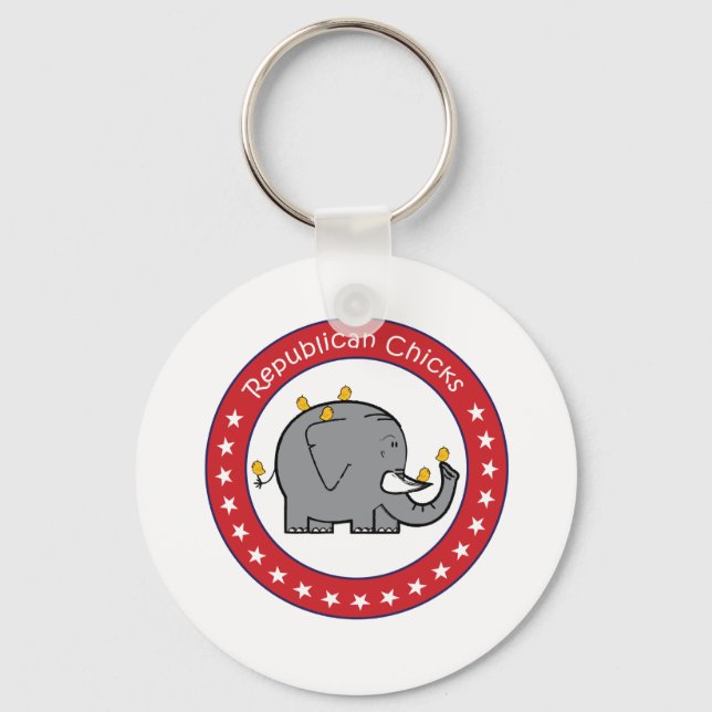 republican chicks key ring (Front)
