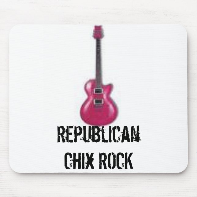 Republican Chix ROCK Mouse Mat (Front)