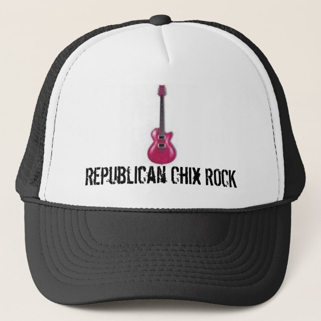 Republican Chix ROCK Trucker Hat (Front)