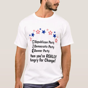 Republican Democratic Donner Party Funny Political T-Shirt