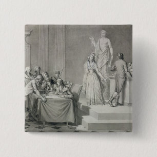 Republican Divorce 15 Cm Square Badge