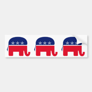 Republican Elephant Bumper Sticker