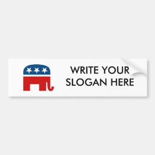 Republican Elephant Bumper Sticker