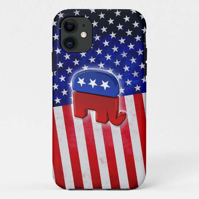 Republican Elephant Case-Mate iPhone Case (Back)