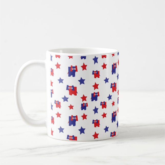 Republican Elephant Coffee Mug (Left)