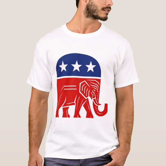 🐘 Republican Elephant Conservative T-Shirt (Front)