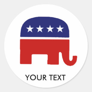 Republican Elephant / GOP Elephant Classic Round Sticker