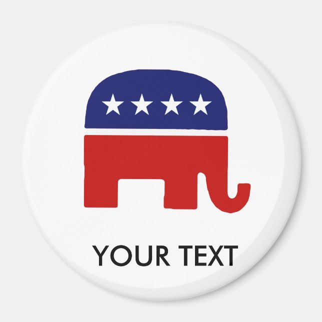 Republican Elephant / GOP Elephant Magnet (Front)