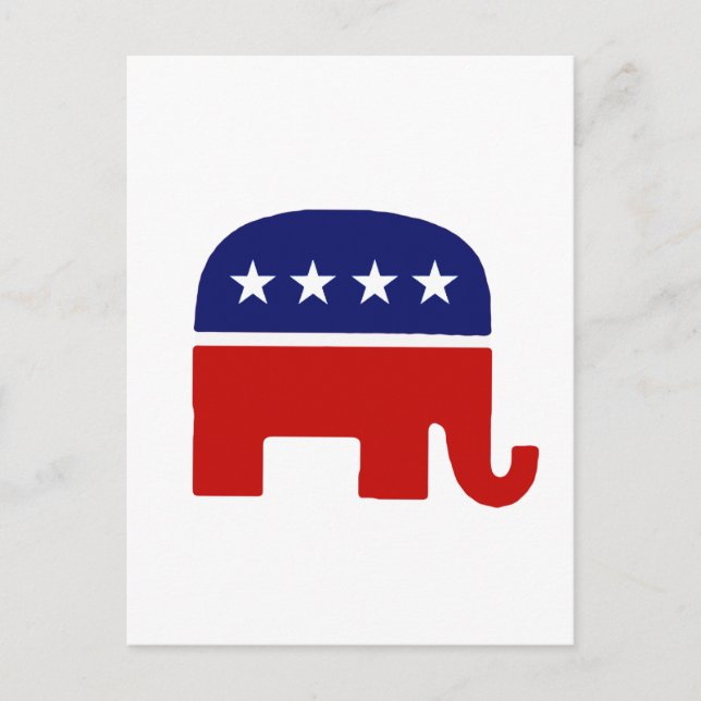 Republican Elephant / GOP Elephant Postcard (Front)
