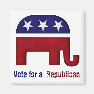 Republican elephant logo magnet