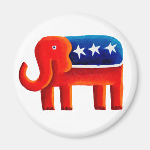 Republican Elephant Magnet