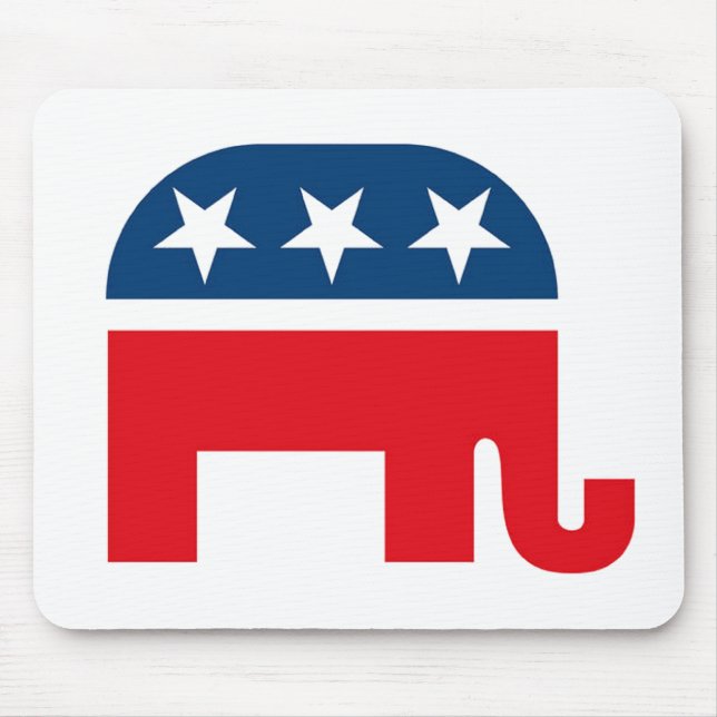 Republican Elephant Mouse Mat (Front)